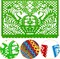 4-Pc Mexican Fiesta Felt Banner – 11.8×7.9 in, Cinco de Mayo & Dia de Los Muertos, 4 Designs